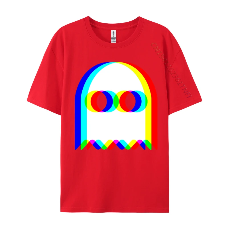New Coming Normal Cool T Shirt Crewneck 100% Cotton Fabric Men Tops & Tees Short Sleeve Summer Fall Cool Clothing Shirt Funny Ghost Trippy Vaporwave Halloween Techno Rave EDM Music red