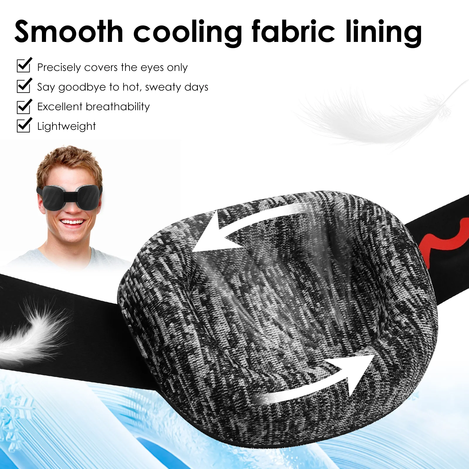 Polyester 3D Sleeping Mask for Travel and Night