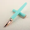 New Rose Gold 5052 Classic Metal Fountain Pen EF0.38MM Hooded Nibs Writing Ink Pen Business School Office Supplies Gift Pens 1