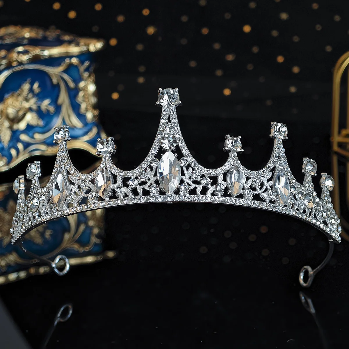 Broche épingle à Strass Cristal Argentée - Neuf Sans Emballage (mariage, Soirée)