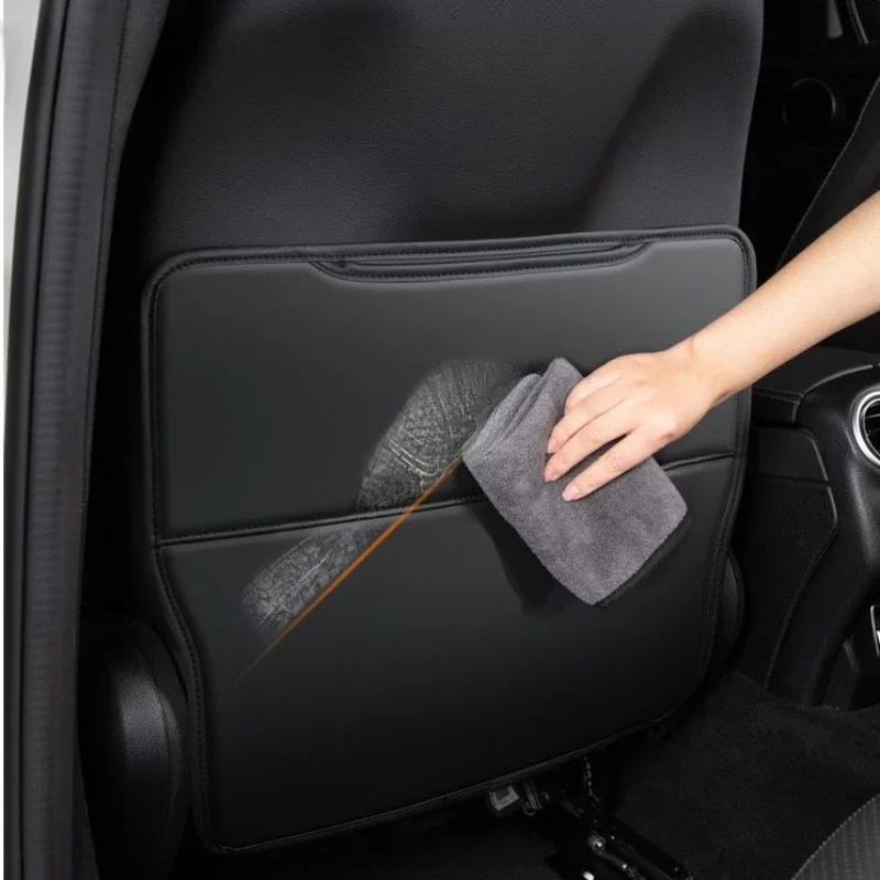 2PCS For Chery EXEED LX TXL VX RX TX Leather Anti-Child-Kick Pad Car Waterproof Seat Back Protector Accessories