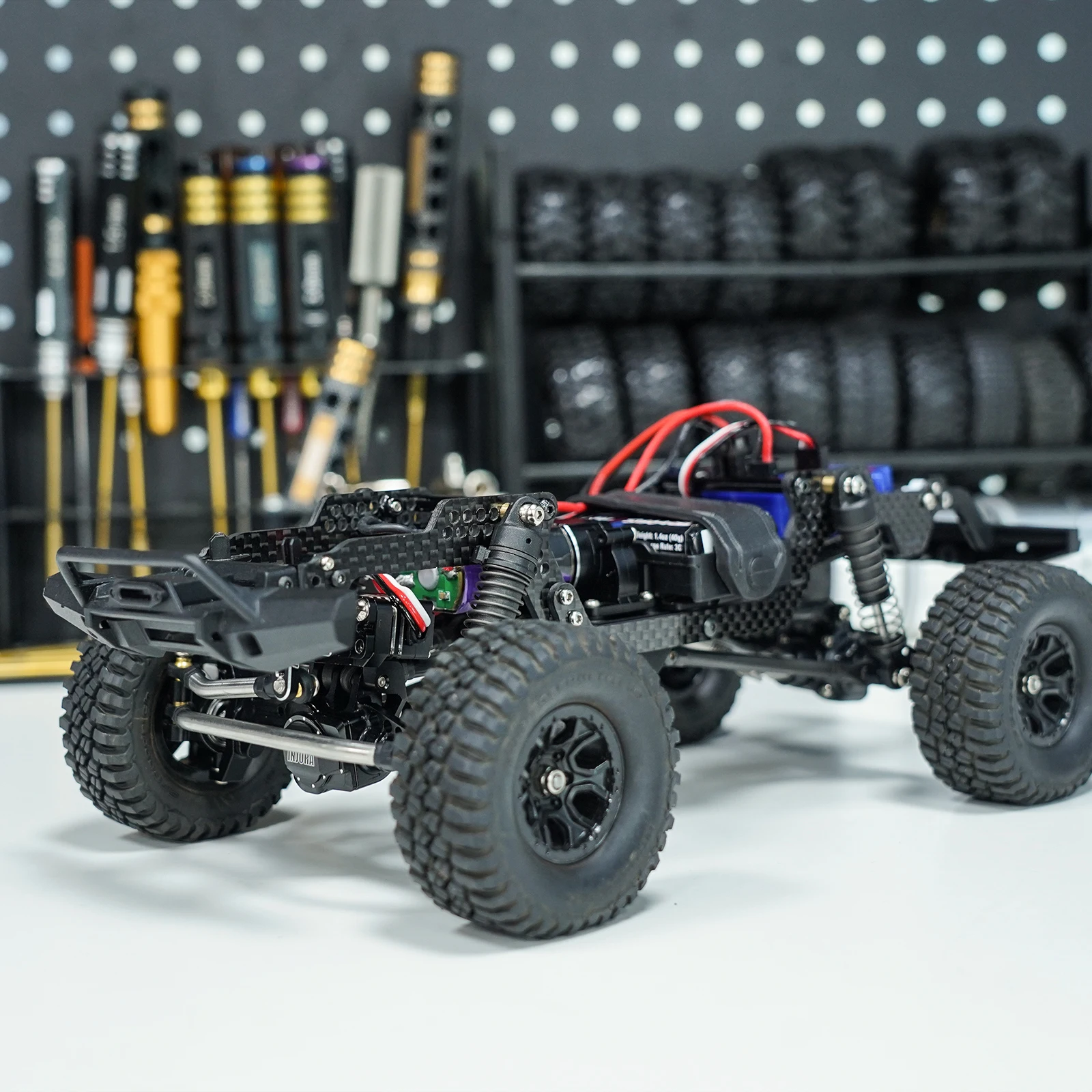 INJORA ブリッジコース1/18 1/24 京商TRX4 M ミニッツ4×4 INJORA Bridge Course Obstacle Kit for 1/18 1/24 RC Crawer