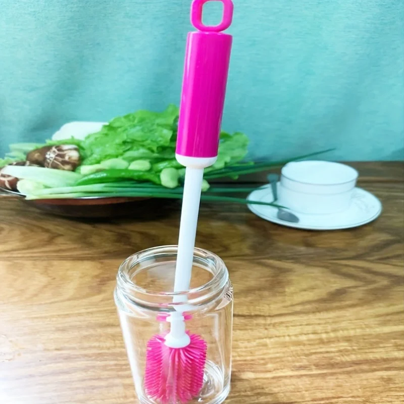 Silicone Long Handle 360 Rotating Multi-Purpose Cleaning Brush