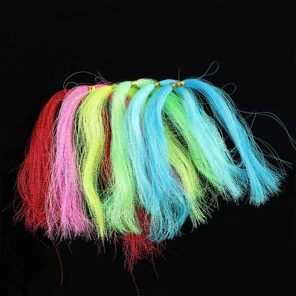 

Decorating Luminous Silk Fly Fishing Silk Lure Decoration Line Assist Hook Tying Silk Twisted Strand Crystal Shining String