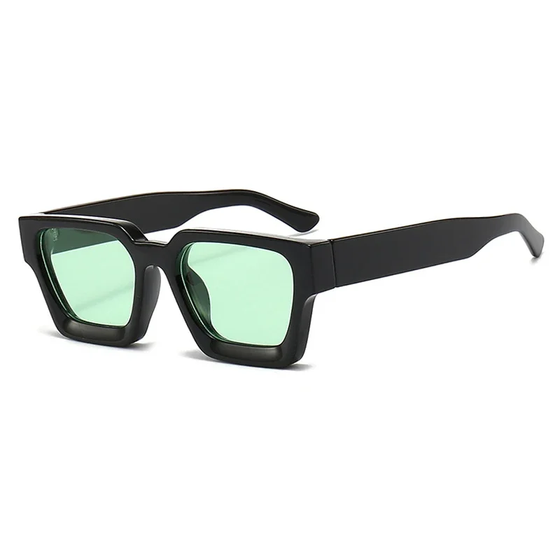 Luxury Retro Square Sunglasses - Unisex Designer Shades with UV400 Protection in Trendy Green