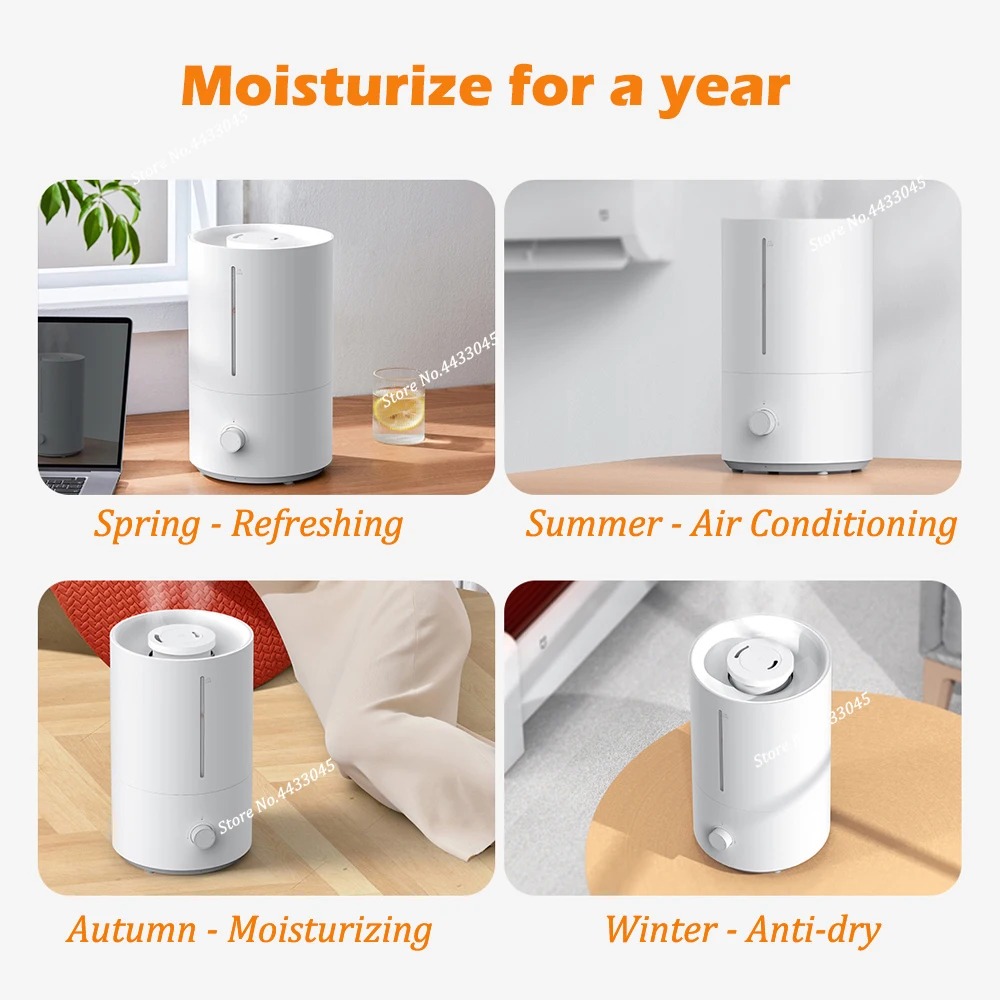 Xiaomi Smart Humidifier 2 - Capacidad del depósito de 4,5 l, Libera hasta  350 ml de vapor por hora, Modo automático, control de la humedad con un  solo toque, blanco (Versión ES +
