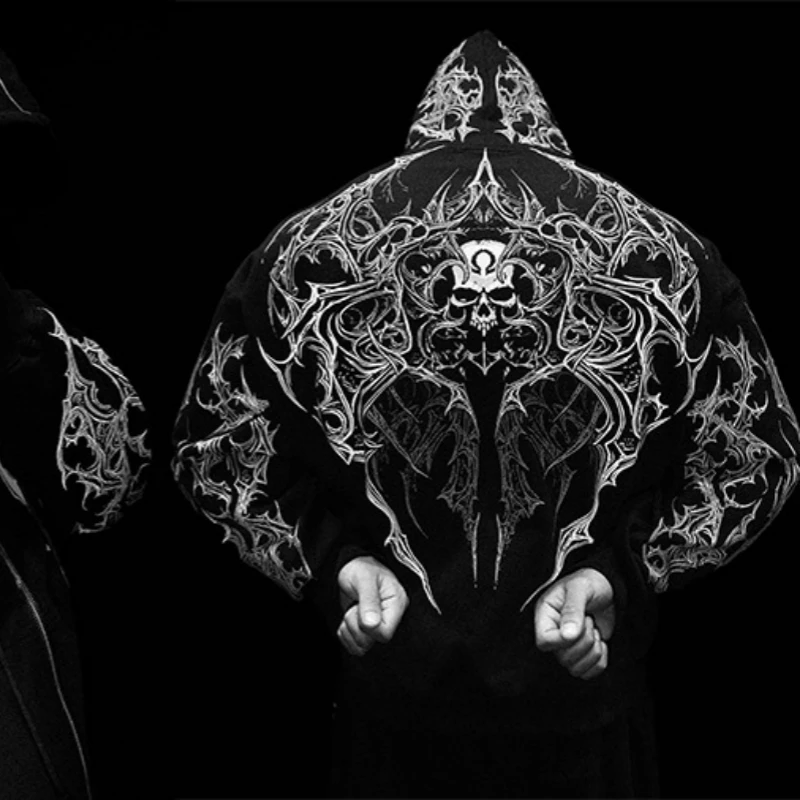 Breathedivinity Gothic-style American street sports fitness loose