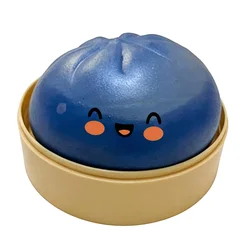 Bandai Soft Squishy Dumpling Stress Relief Toy (Transparent Blue)