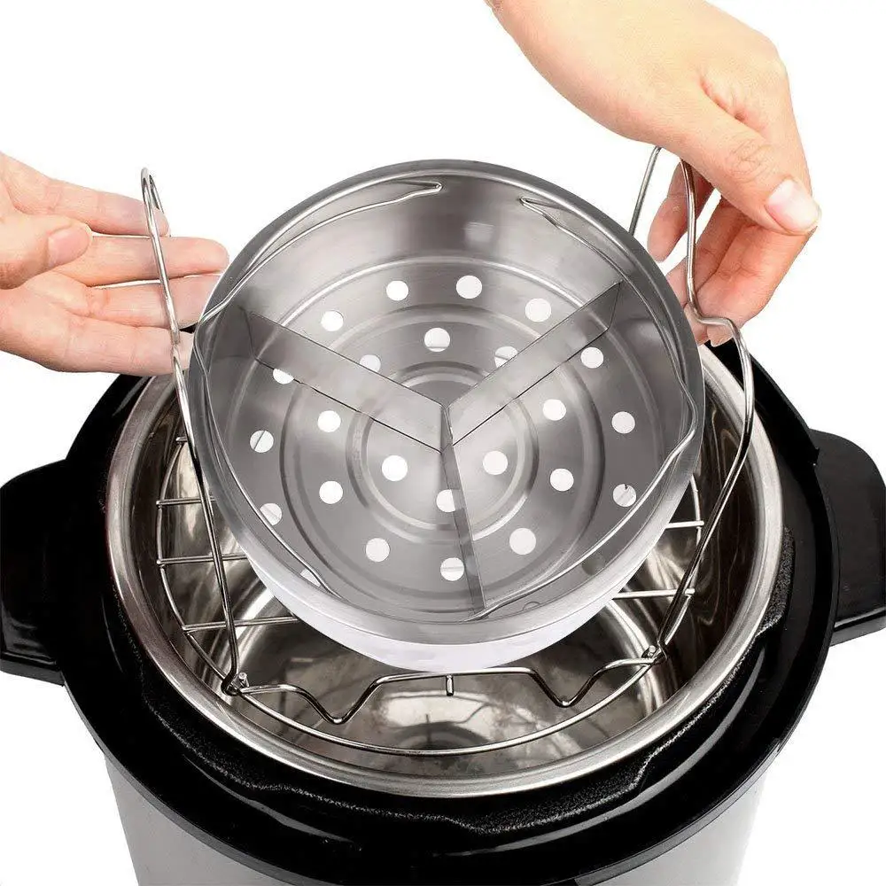 Accessories for Instant Pot Steamer Basket Egg Steamer Rack Non-stick Springform Pan Dish-Clip Pressure Cooker steamer rack,steamer basket