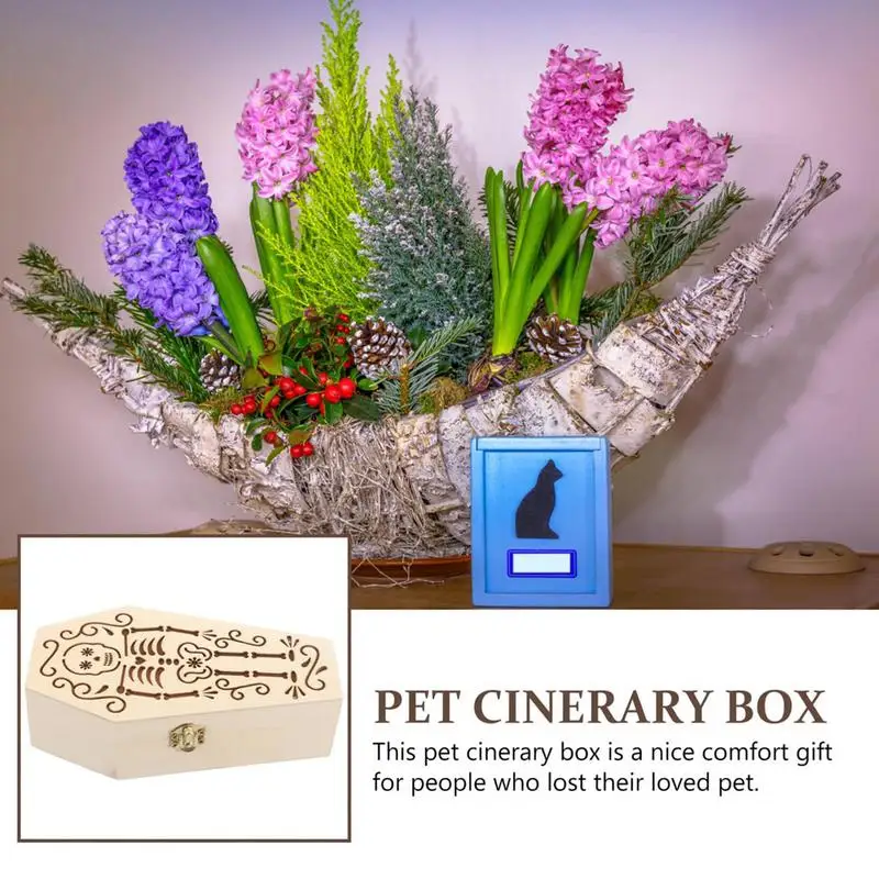 Wooden Dog Urns For Ashes Engraved Dog Memorial Urn Commemorative Supplies Pet Burial Accessories For Puppy Kitten