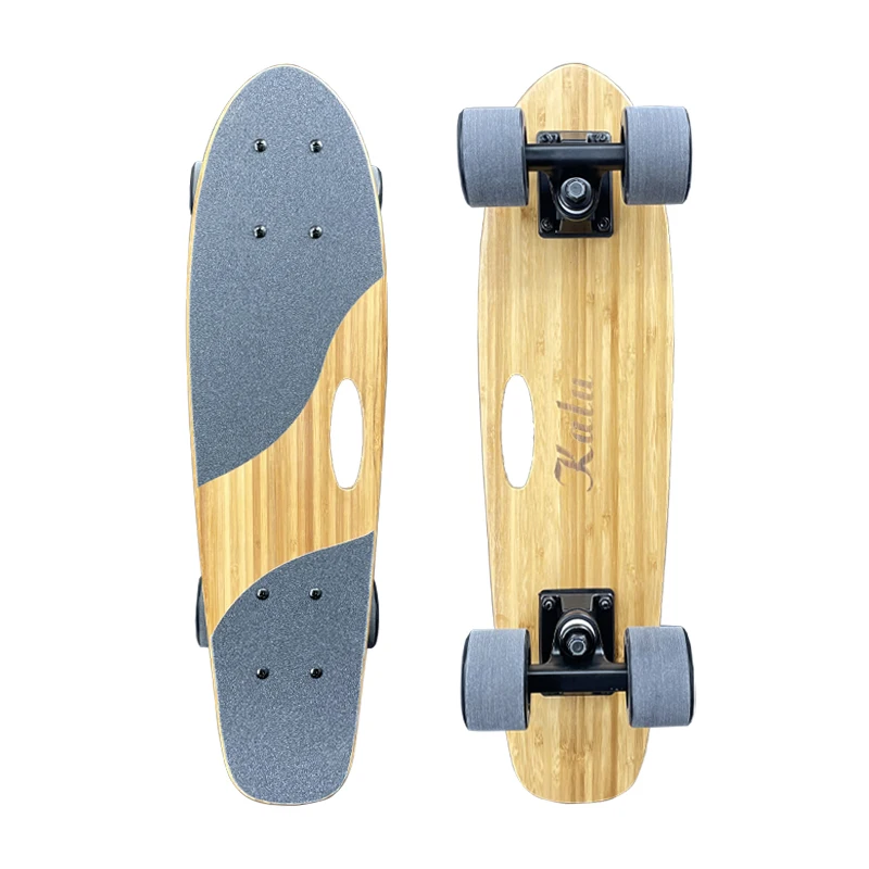 45 56cm Mini Bamboo Short Skateboard Girl Boy Portable Skate Fish