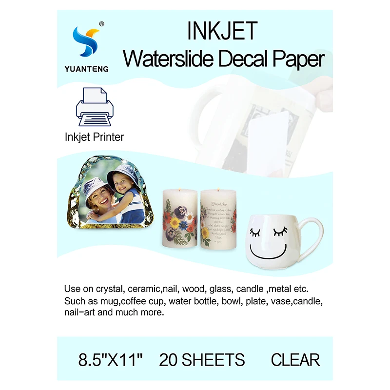 Waterslide Decal Paper Inkjet Transparent  Inkjet Water Slide Transfer  Transparent - Transfer Paper - Aliexpress