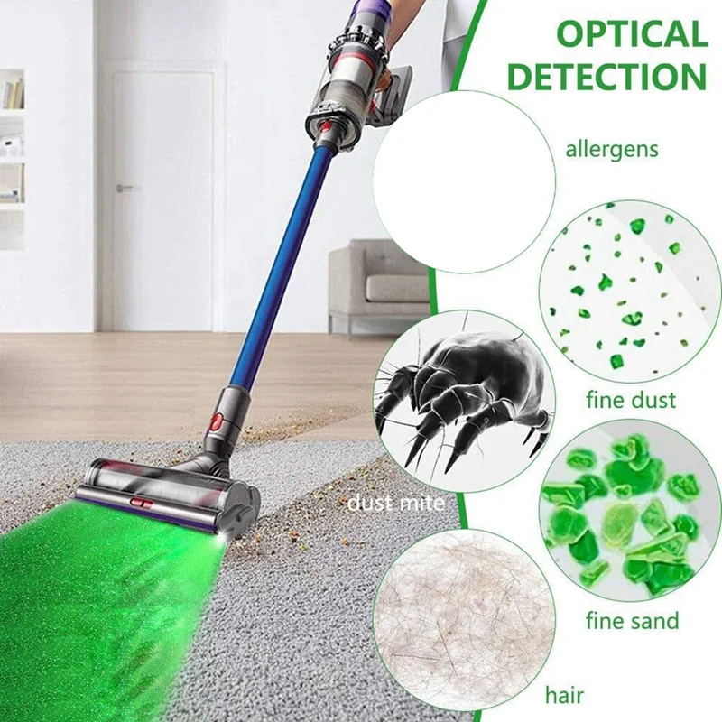 Vacuum LED Green Light For Vacuum Cleaner, Vacuum Cleaner Light Attachment For Cleans , Pet Hair, Pet Shop 6