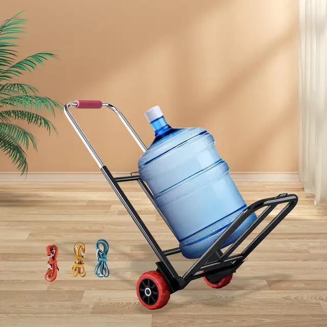 Összecsukható Kézi Teherautó Állítható Kosár Bevásárlókosár -Poggyászkocsi Az Iroda Mozgó Bevásárló Utazási Szállításhoz