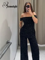 סט מכנסי ג'ינס עם רקמה משולבת לנשים, חורים בחלק העליון, צווארון ריינסטון, כפתור יחיד, חולצה ישרה, ג'ינס 2025, חליפה אלגנטית לנשים Y2k 4