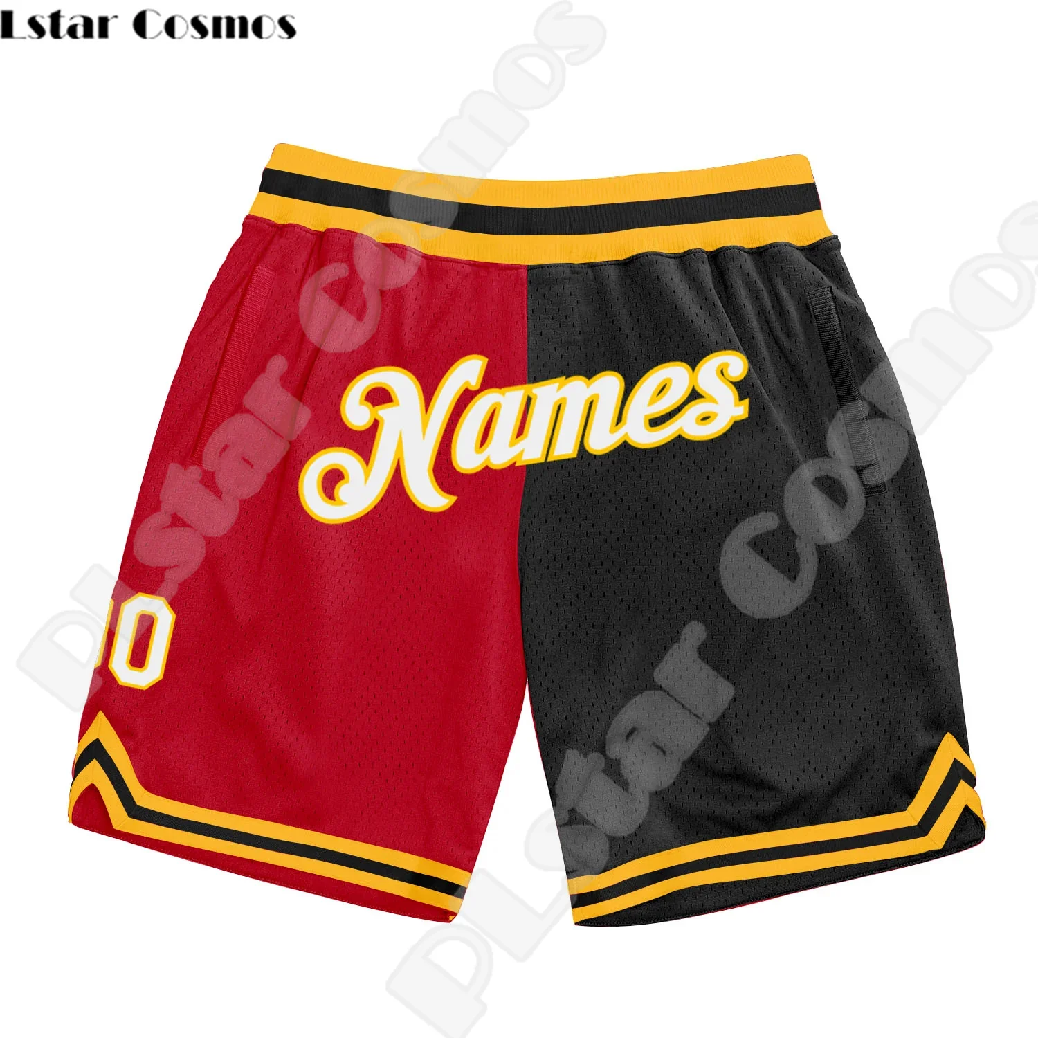 Custom Name DIY Logo Pattern Team Number Basketball Shorts Pants Retro Breathable Mesh 3DPrint Summer Harajuku Drop Shipping A8