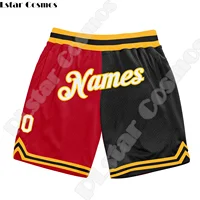 Custom Name DIY Logo Pattern Team Number Basketball Shorts Pants Retro Breathable Mesh 3DPrint Summer Harajuku Drop Shipping A14 2