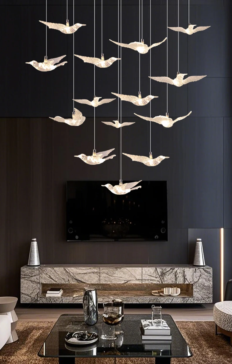 Suspension lumineuse pour salon