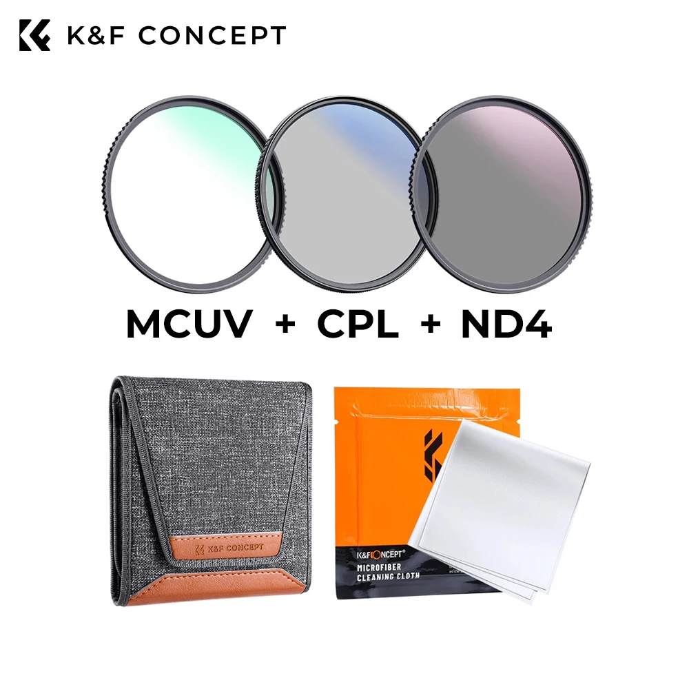 Concept uv. Набор светофильтров. чехол для объектива k&amp;f concept.