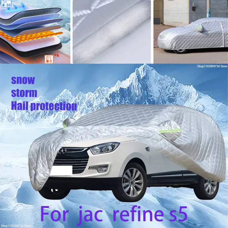 

For jac refine s5 Outdoor Cotton Thickened Awning For Car Anti Hail Protection Snow Covers Sunshade Waterproof Dustproof