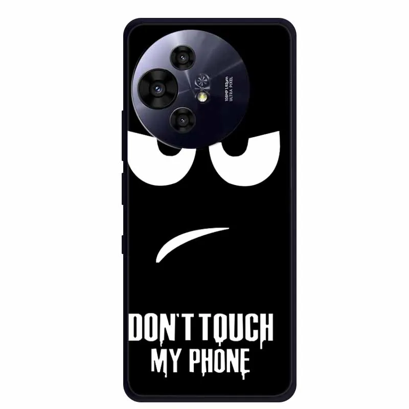 Premium Black Silicone Protective Case for TCL 50 Pro NxtPaper 5G