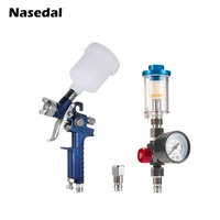 Spary Gun 0.8mm/1.0mm Mini HVLP Spray Gun Paint Airbrush Gravity Feed for Wall Car Painting Nail Cake Decorate Painting 1