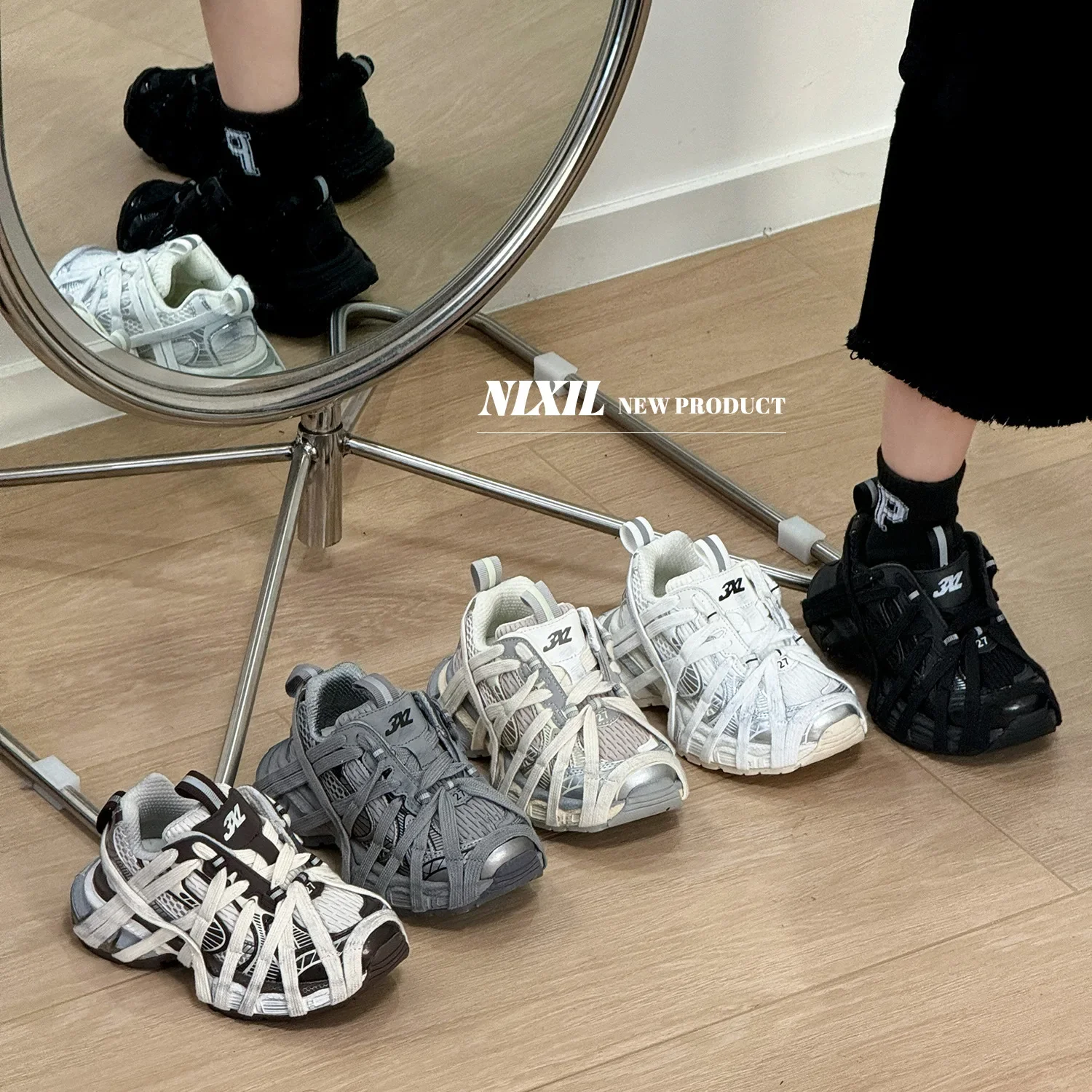 2024 Toddler Kid Youth Teen Slip-On Chunky Sneaker Boy Girl Distressed Unisex-Child Tainer Children Fashion Tennis Casual Shoes 3
