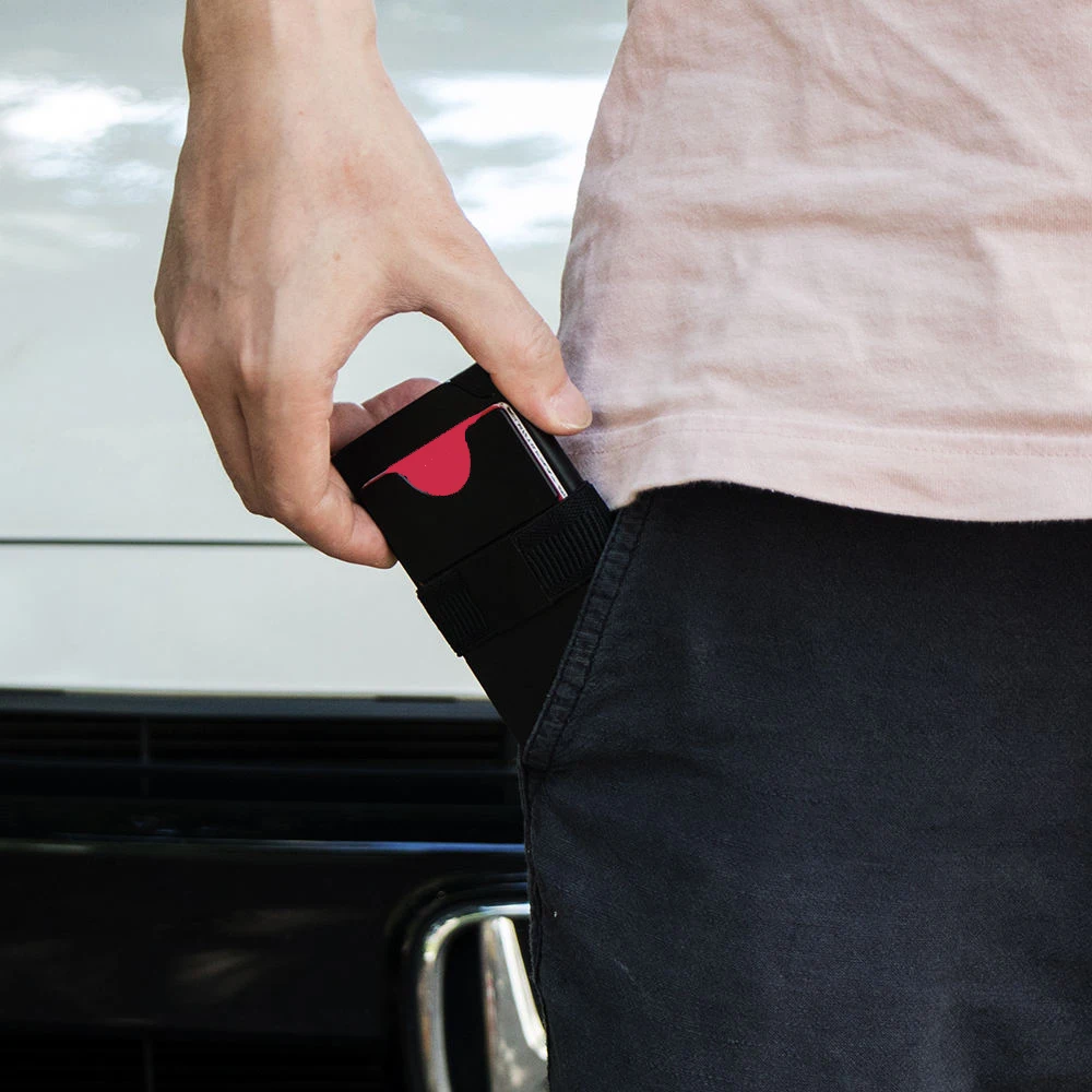 Slim Wallet for Men Titanium Aluminum Metal Card Holder RFID Blocking Pop up Feature