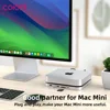 USB C Hub with Hard Drive Enclosure Type C Docking Station Supports NVME/SATA M.2 SSD Case 4K  10Gbps Data  M1 M2 for Mac Mini 2