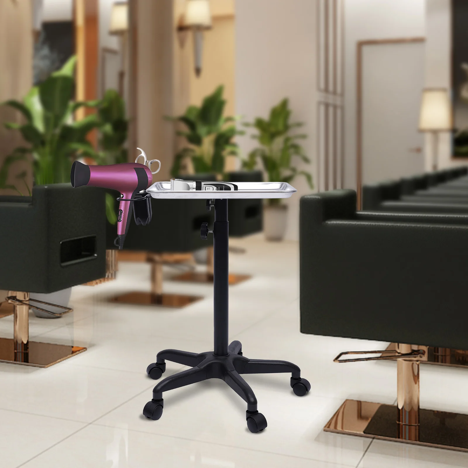 Friseurwagen bandeja de servicio rodante para salón de belleza, Spa, Dental, médico, tatuaje