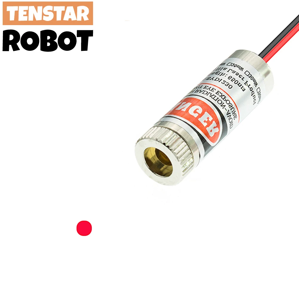 Red Point / Line / Cross Laser Module Head 650nm 5mW Glass Lens Focusable Focus Adjustable Laser Diode Head Industrial Class laser module laser machine spare parts