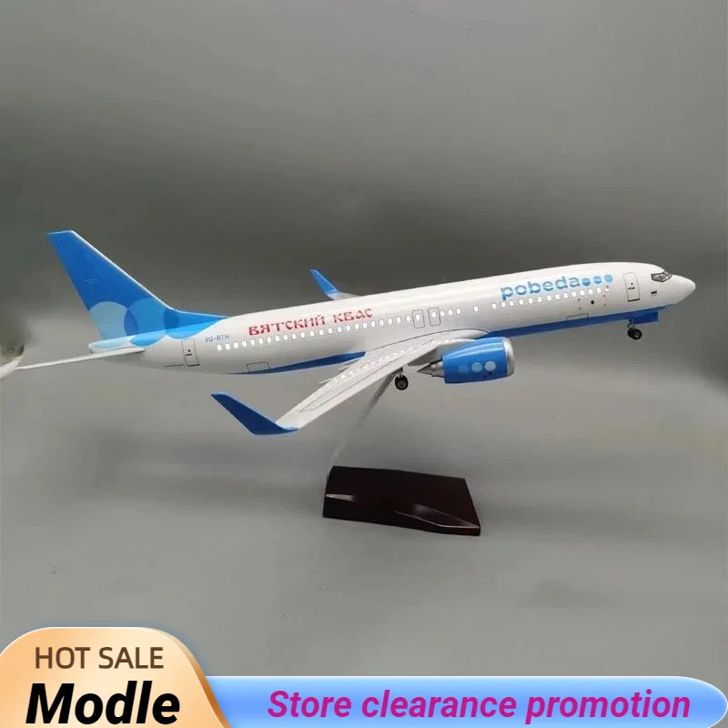

Модель самолета из полимерной смолы в масштабе 47 см 1:85, модель самолета Боинг 737 авиакомпании Victory Airlines, коллекционная демонстрационная игрушка, подарок
