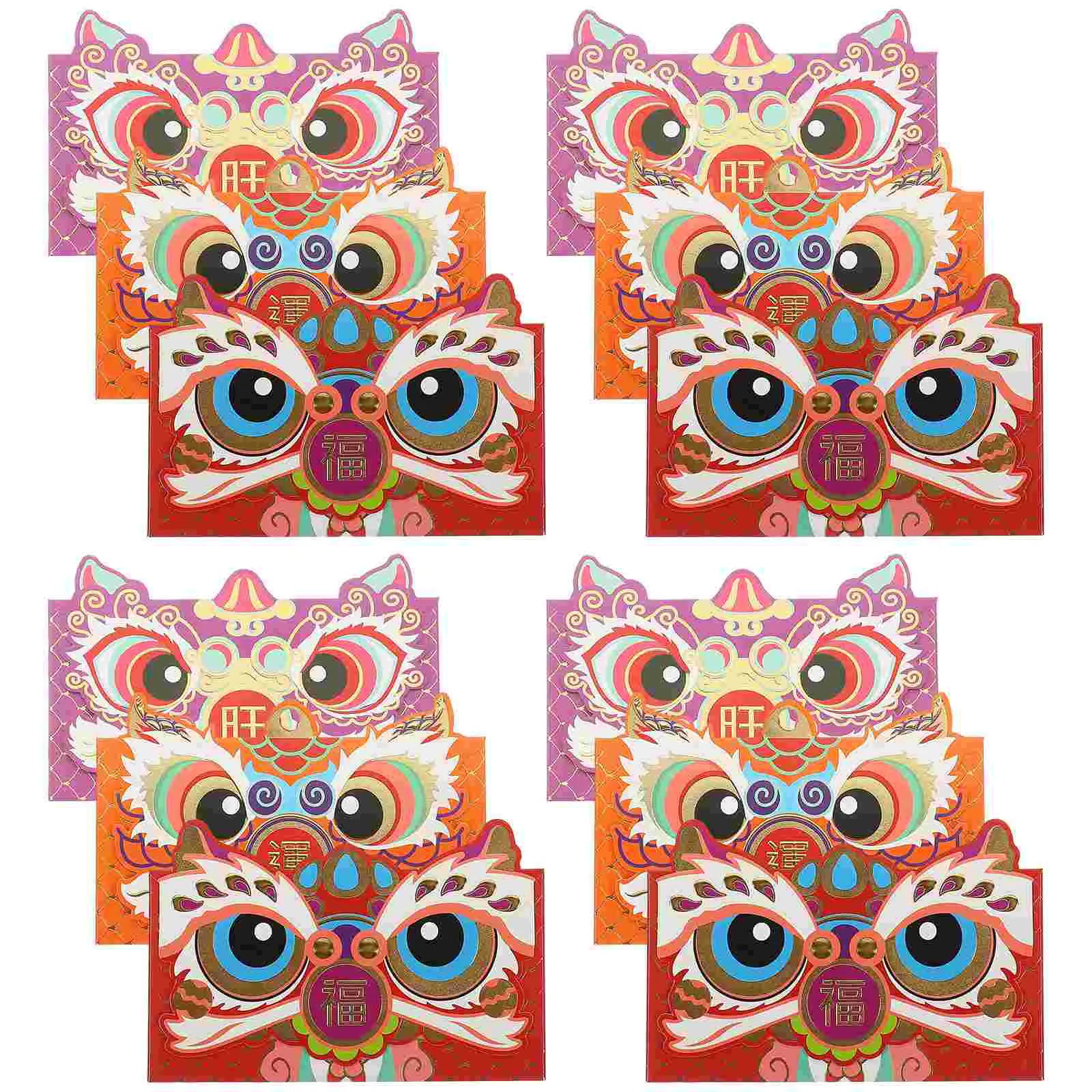 

12Pcs Red Envelopes Money Envelopes Cash Envelopes Chinese Element Spring Festival Money Pocket