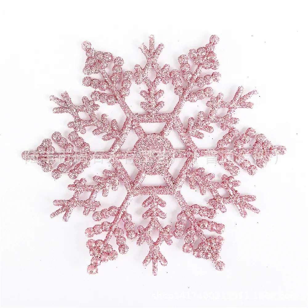 6pcs Simulation Snowflakes Christmas Tree Hanging Ornament Christmas Fake Snowflakes Winter Party Navidad New Year Decoration