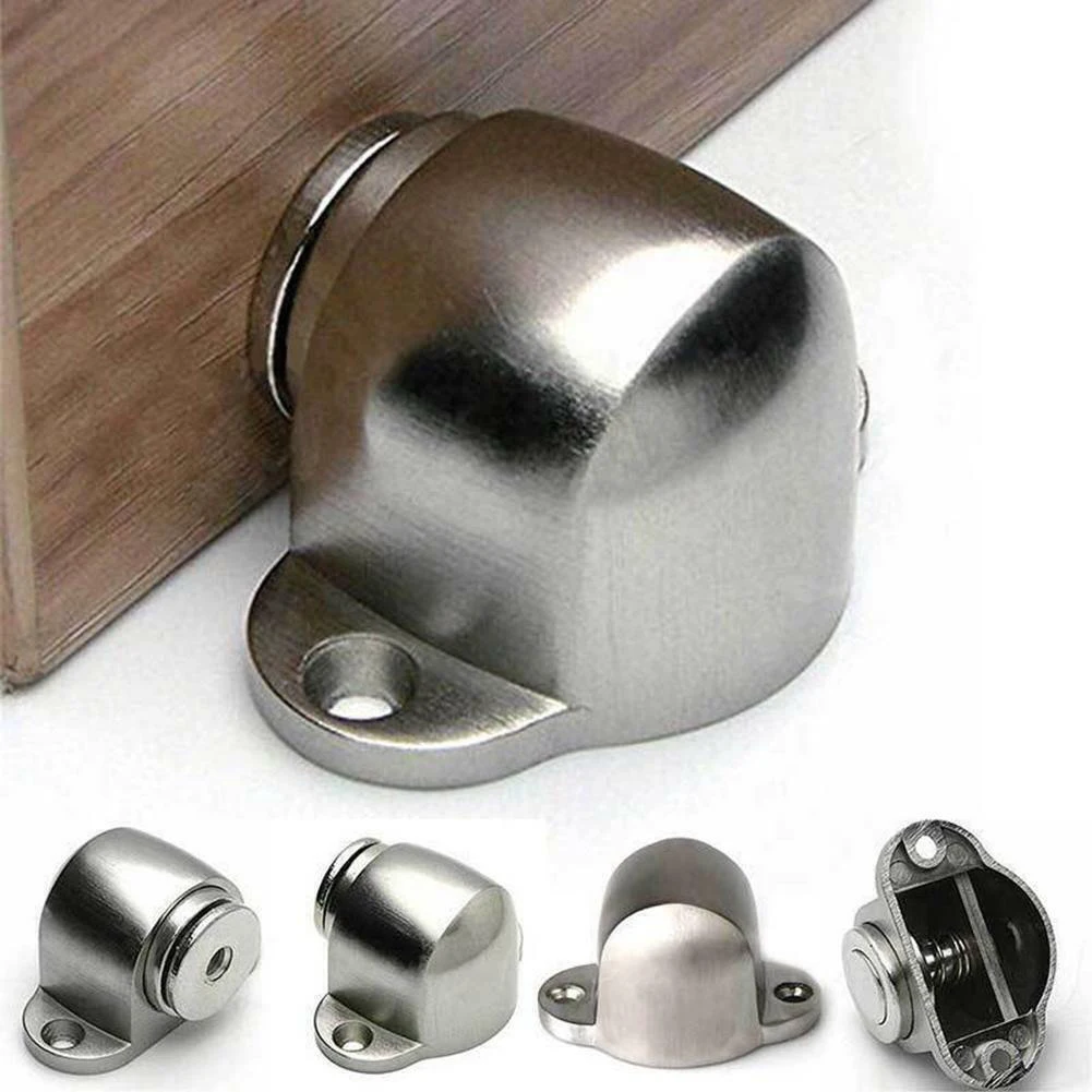 

304 stainless steel Magnetic Door Stop Catch Brushed Door Stopper Hidden Door Holders Door Catch Doorstop Door Hardware