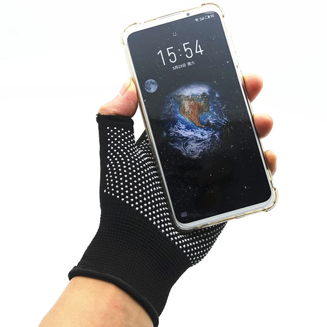 Half Finger Breathable Riding Cycling MTB Hiking Fitness Knitted Antiskid Gloves 2