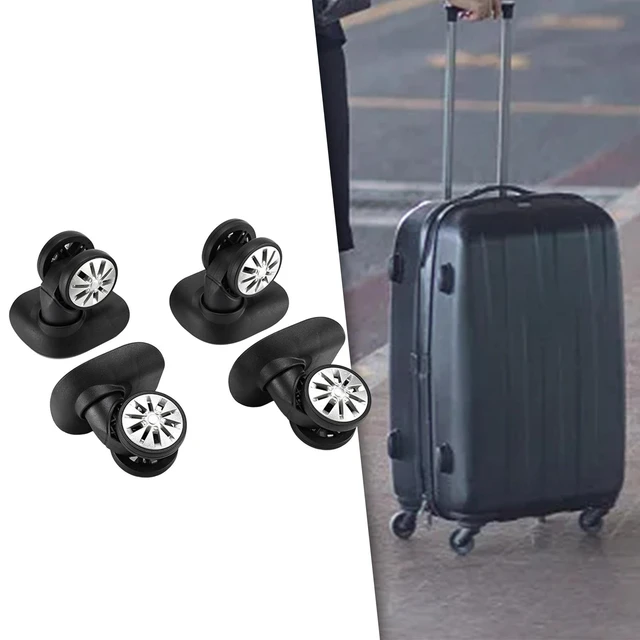 4x Luggage Wheels Replacement Flexible 360 Degree Rotation Swivel