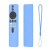 Silicone Drop-Proof Shell Remote Control Covers with Lanyard Shockproof Anti-Slip Accessories for Xiaomi 4K TV MiBoX 2nd Gen 3