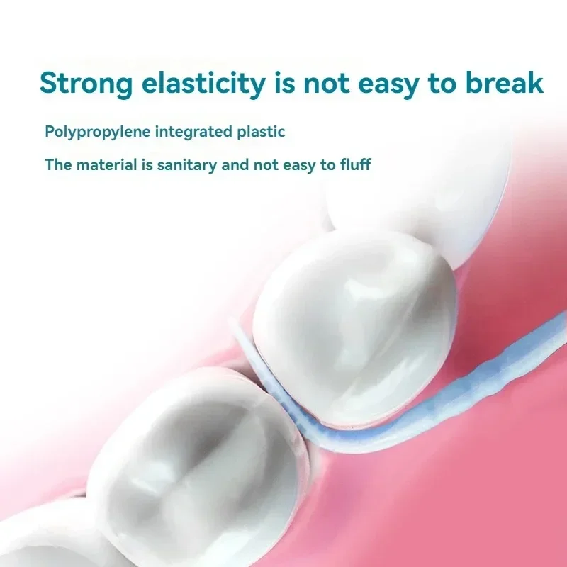 Toothpick Brush Boxed Plastic Toothpick Disposable Household Interdental Brush Teeth Picking Dental Floss 100/200/400/1000pcs