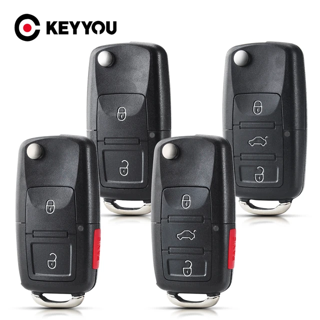 2 4 3 tasten Remote Key Fall Für VW VolksWagen skoda fabia Golf Beetle  Tiguan passat Flip Folding key shell fob Auto schlüssel Abdeckung -  AliExpress