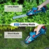 Asii3up 2 IN 1 Cordless Electric Hedge Trimmer 20000rpm Household Shrub Pruning Weeding Garden Power Tool for Makita 18V Battery 3