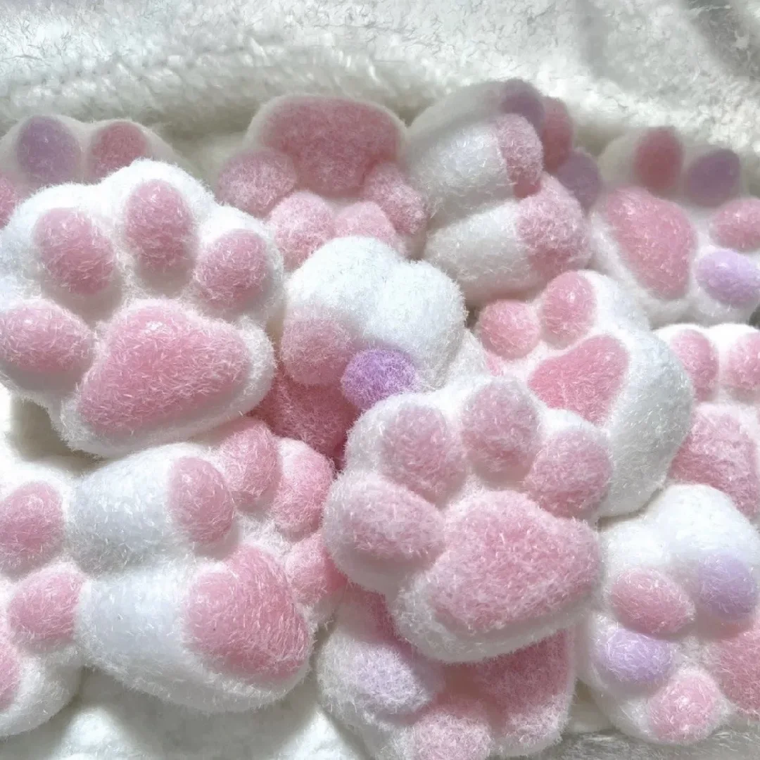 Mochi Taba Squishy NEW Fidget Toy Mini Kawaii Plush Cat Paw Silicone Small Cat Paw Cute Pink Cat Foot 4