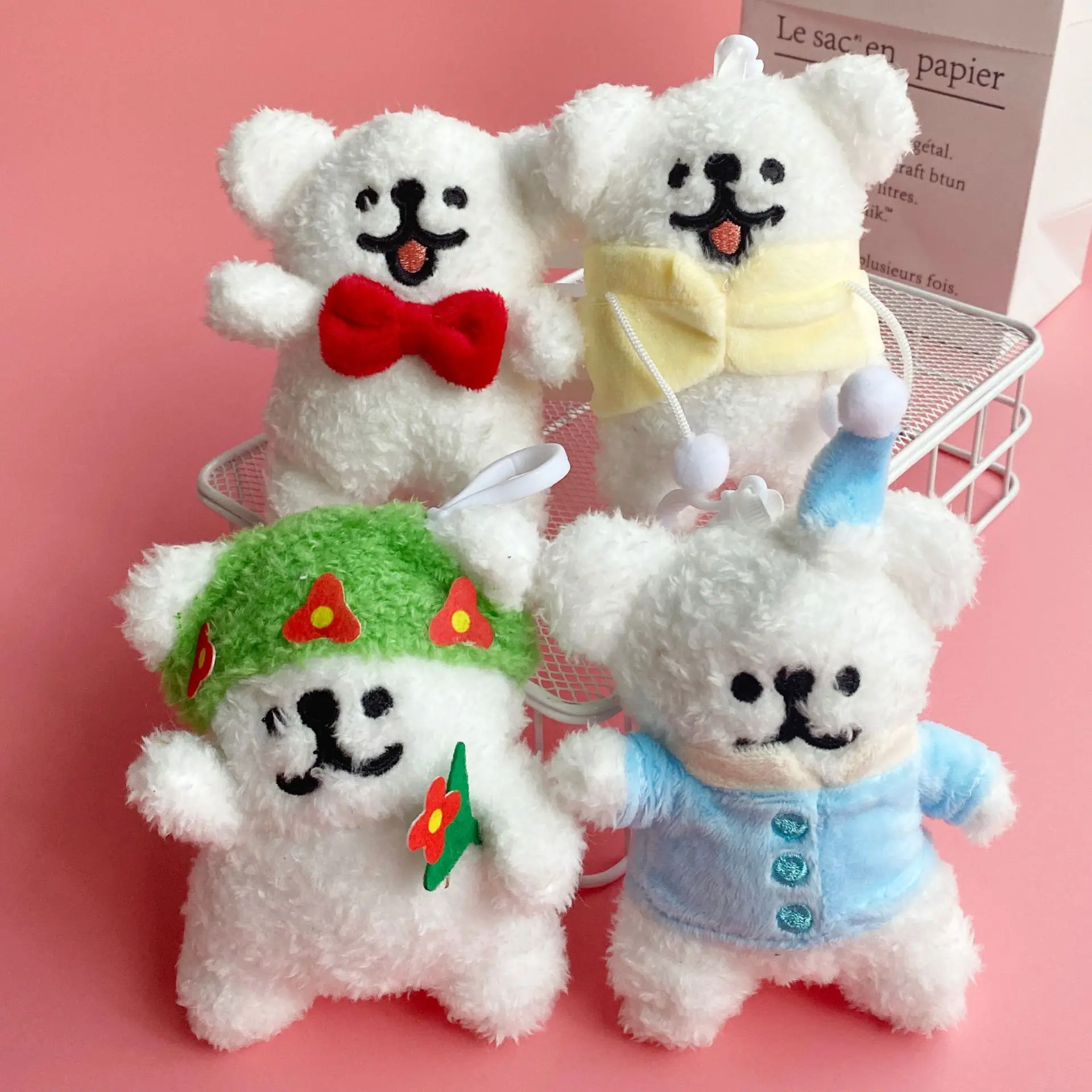 

Ins Small Fresh Lucky Mini Dog Plush Doll Key Chain Pendant Cartoon Cute Dog Plush Backpack Pendant Valentine's Day Gifts