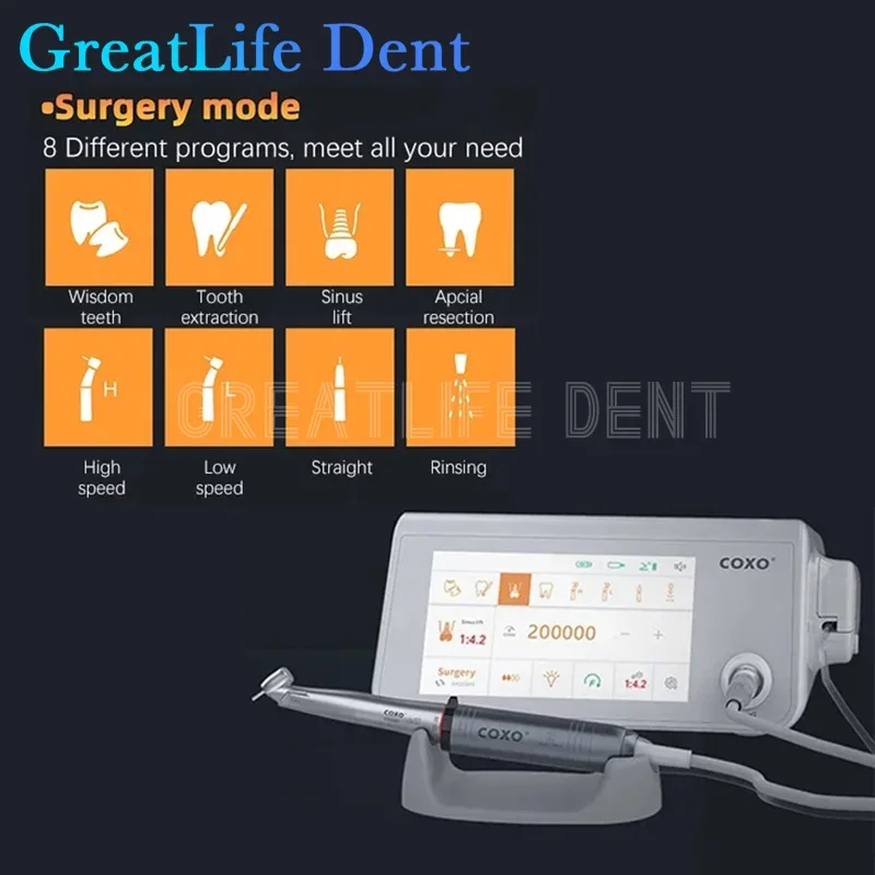 GreatLife Dent نظام محرك جراحي للأسنان بدون فرش دو...