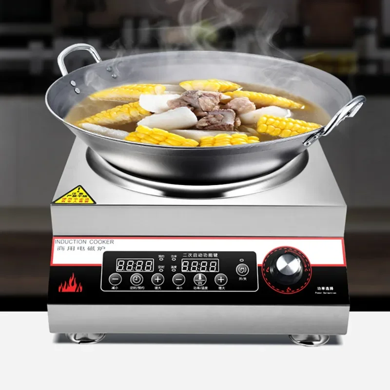 Eoctoe 5000w Induction Cooker Commercial Induction Kitchen Panel Cooking Household Cooktop Single Cooker Electric Hob