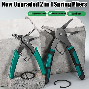 Snap Ring Plier Type Circlip Pliers Multifunctional Crimp Tool Internal External Ring Remover Retaining Circlip Pliers Hand Tool 1
