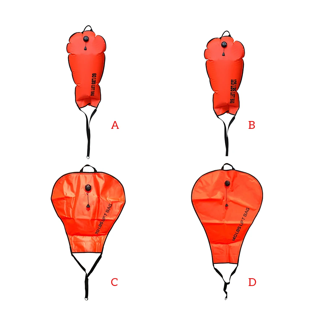 

Для дайвинга подъемный мешок с нагнетающим буем, поплавок, многофункциональный маркер поверхности, оборудование для дайвинга для водных видов спорта, 60 фунтов