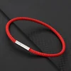 Nouveau bracelet porte-bonheur en cordon 7 couleurs pour hommes et femmes, tissu de qualité A, cordon fin de 3 mm, bracelet cadeau de mariage, bracelet d'amitié, Pulsera Roja