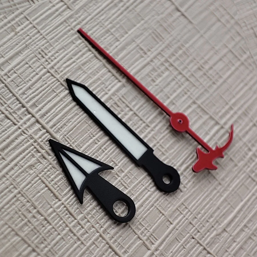 NH35 Hands Watch Accessories Colored fish shaped second hand Green Luminous Hands Suitable For NH35 NH36 4R 7S Movement