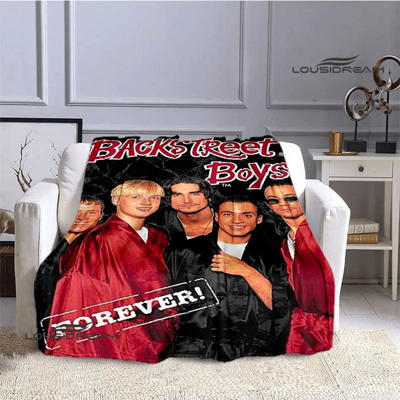 BSB band backstreet boys printed blankets Flannel Warm blanket Soft Cozy Blanket Travel Blankets bed linings Birthday Gift 4
